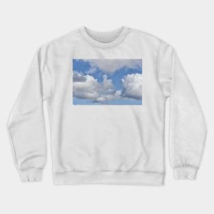 Blue sky with white clouds Crewneck Sweatshirt